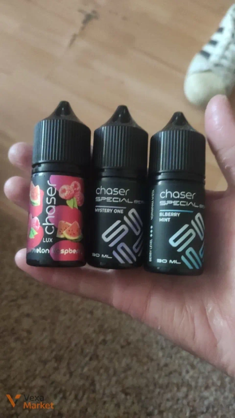Рідини для вейпу Chaser LUX Melon Spb, Mystery One, Elderberry Mint 30 мл