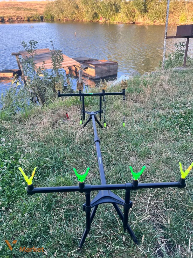 Rod-pod Brain на 4 вудки та сигналізатори Camo 4+1 — фото 3