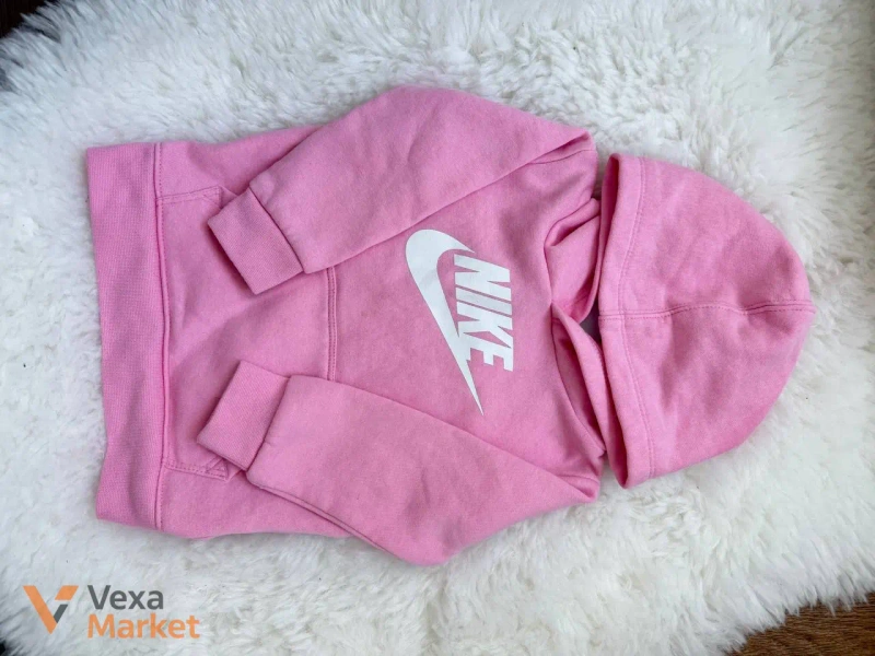 Рожеве худі Nike для дівчинки — фото 2