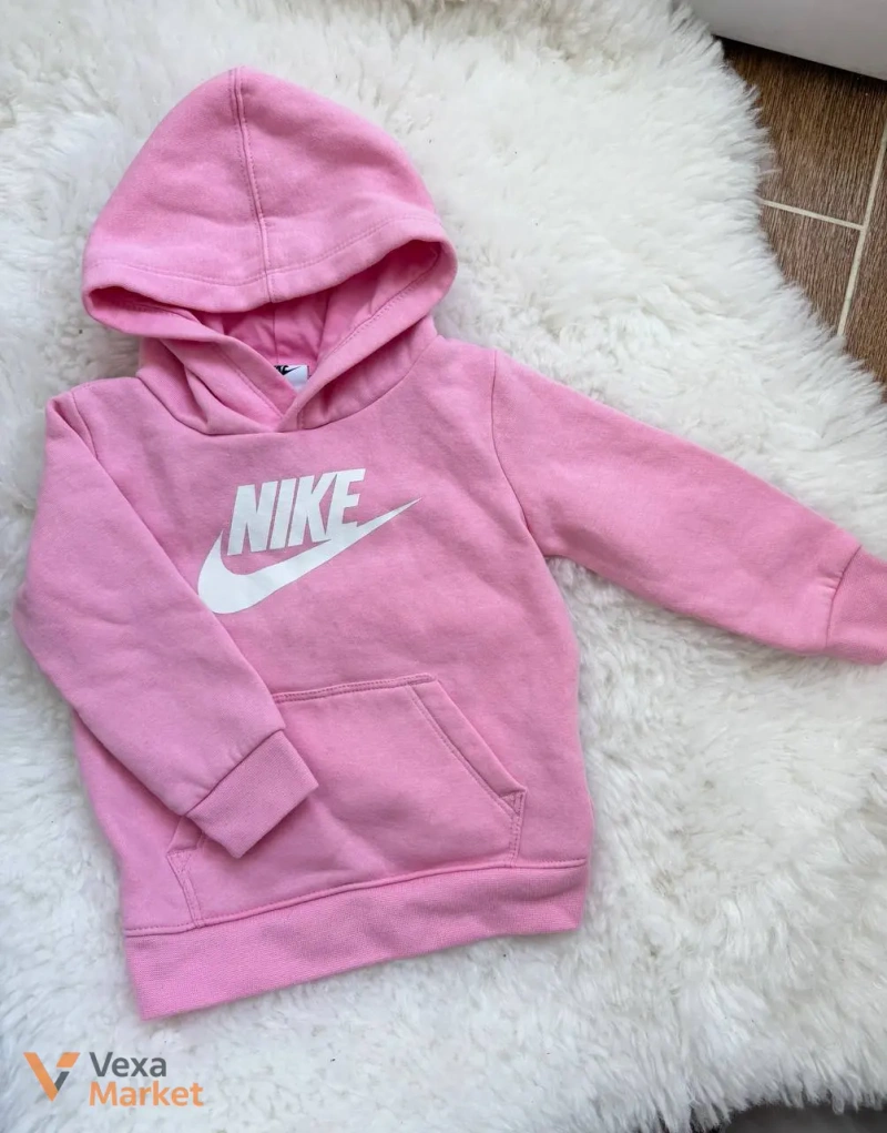 Рожеве худі Nike для дівчинки — фото 3