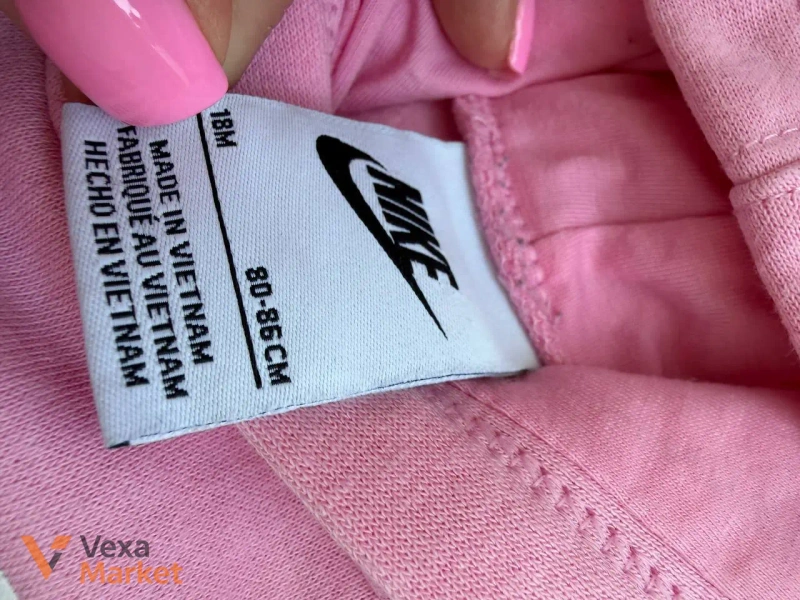 Рожеве худі Nike для дівчинки — фото 4