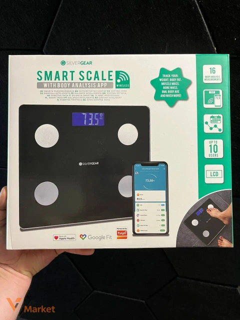 Розумні підлогові ваги Silvergear Smart Scale з додатком для аналізу тіла