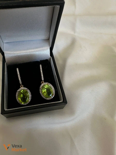 Серебряные серьги 925 пробы с золотым покрытием 18 карат