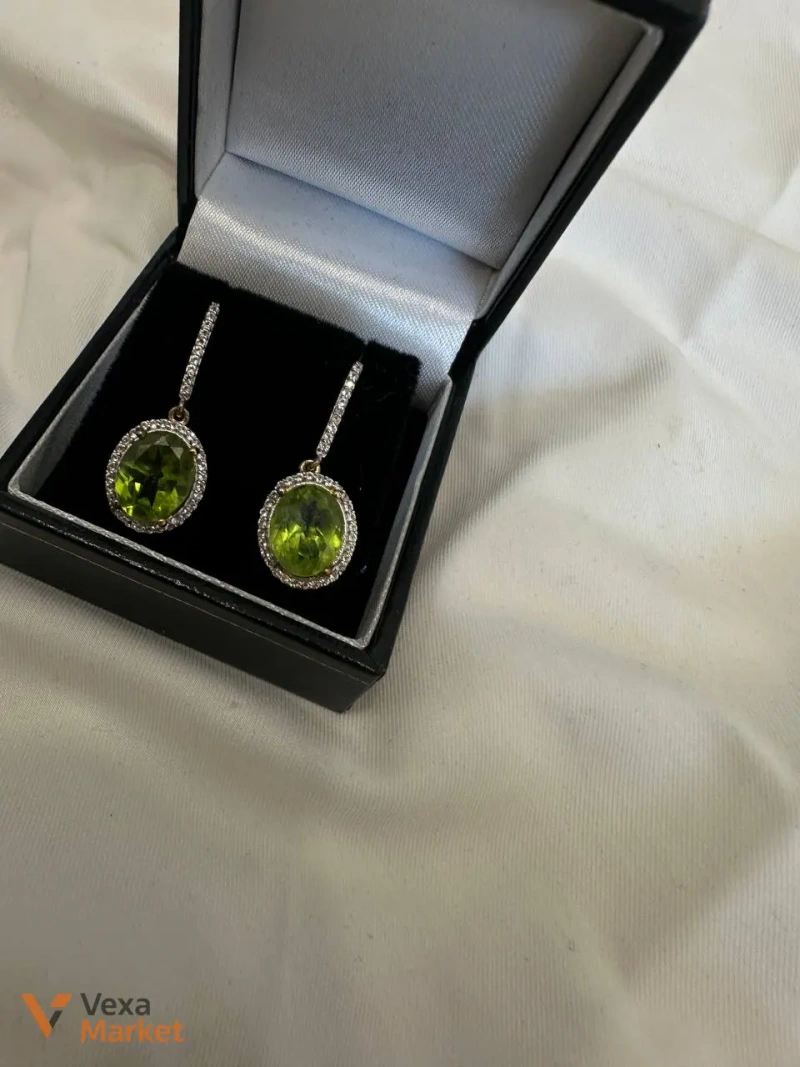 Серебряные серьги 925 пробы с золотым покрытием 18 карат — фото 2