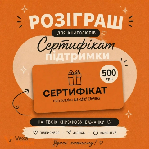 Сертифікат підтримки «Ще одну сторінку» на 500 грн