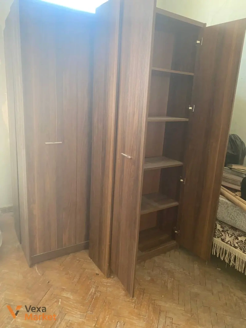 Шафа дерев'яна коричнева 180x35x80 см — фото 2