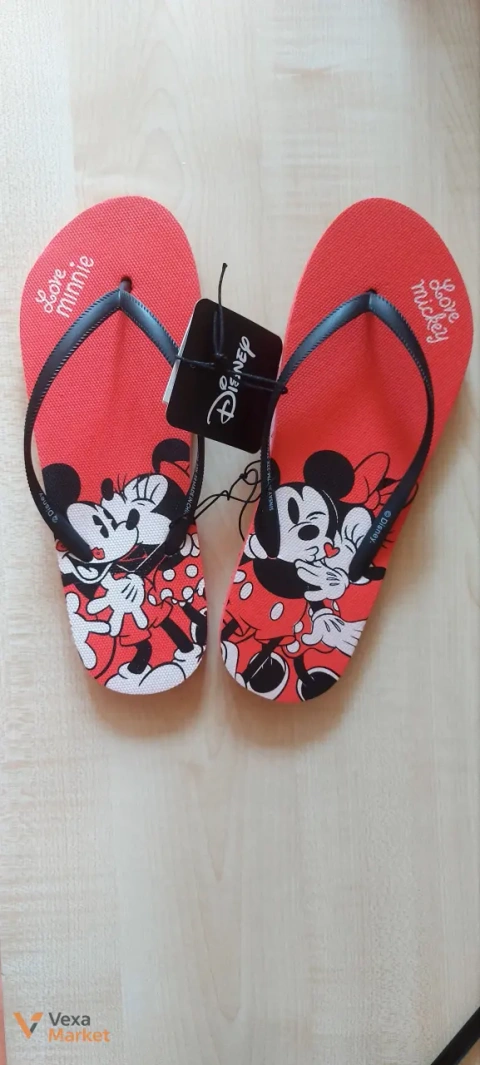 Шльопанці жіночі Sinsay by DISNEY червоні розмір 39
