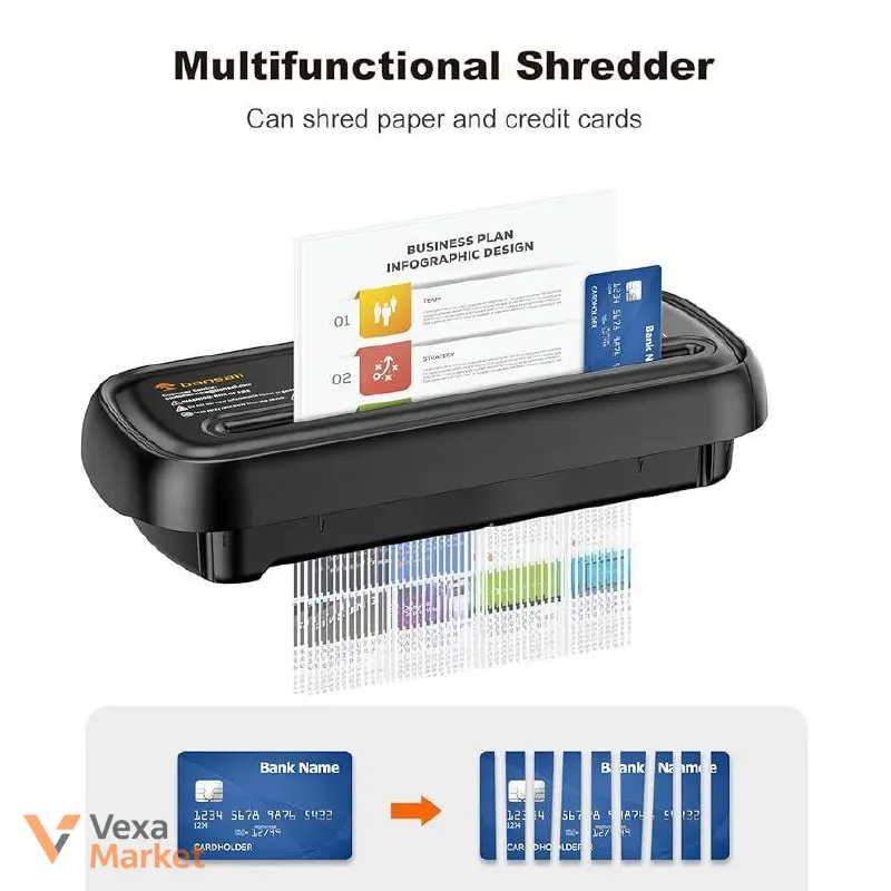 Шредер Bonsaii Strip-Cut 6-Sheet Paper Shredder S123-A — фото 5