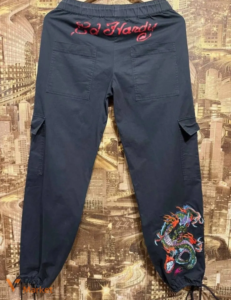 Штани карго ED Hardy — фото 4