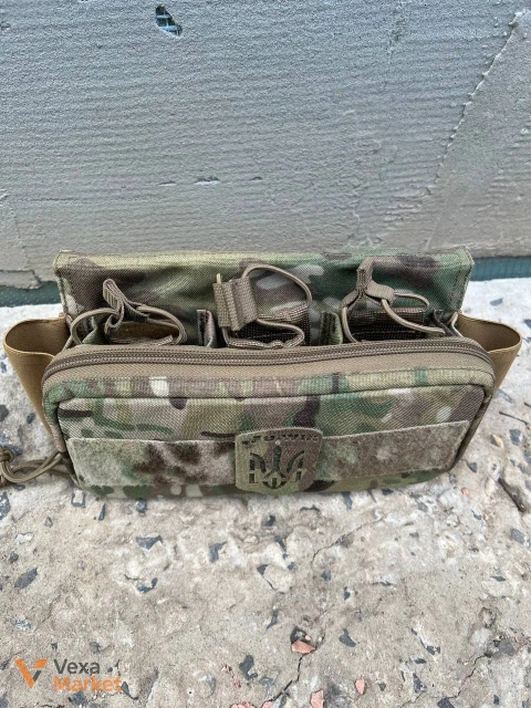 Штурмова панель U-WIN MultiCam з кріпленням MOLLE під три магазини AK/AR