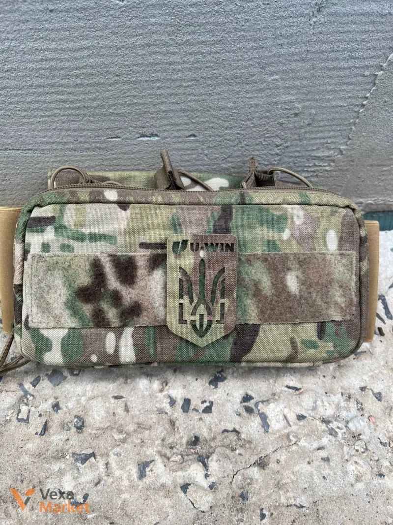 Штурмова панель U-WIN MultiCam з кріпленням MOLLE під три магазини AK/AR — фото 2