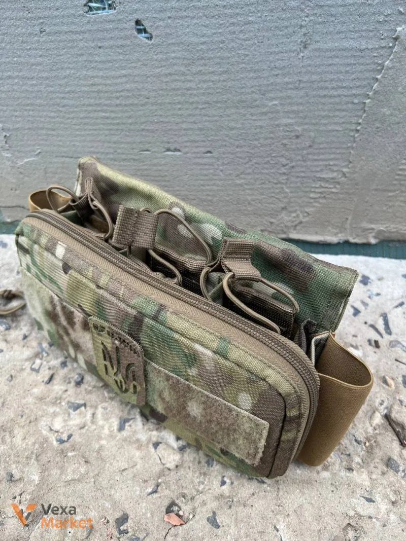 Штурмова панель U-WIN MultiCam з кріпленням MOLLE під три магазини AK/AR — фото 3