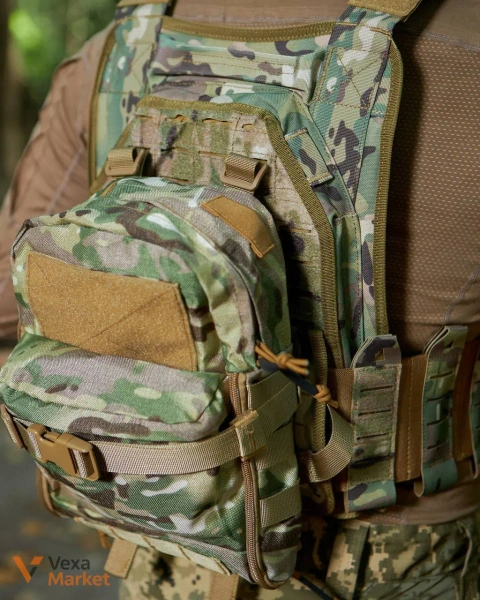 Штурмовий рюкзак для плитоноски з кріпленням Molle 5-7 літрів Cordura 800 D