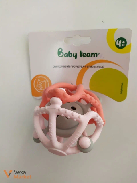 Силіконове брязкальце-прорізувач Baby team
