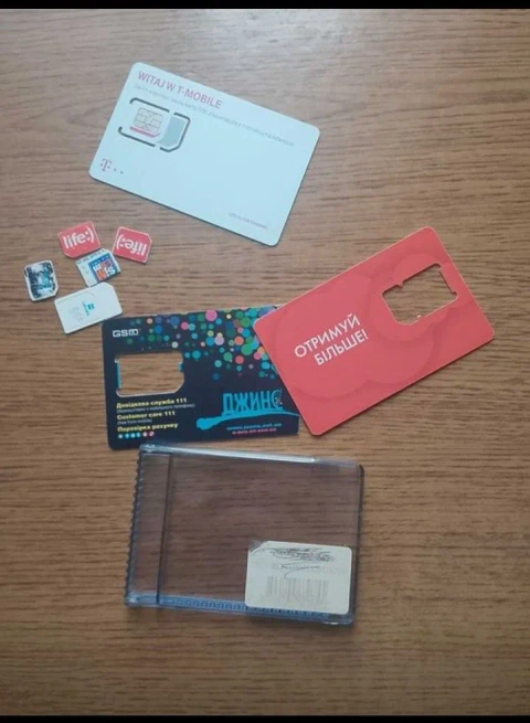 Сім-картки і холдери для колекції (Jeans, UMC SIM-SIM, life:), T-Mobile, лот раритет + новий стартер Orange Flex