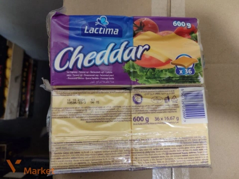 Сир Lactima Cheddar тостерний 600 г