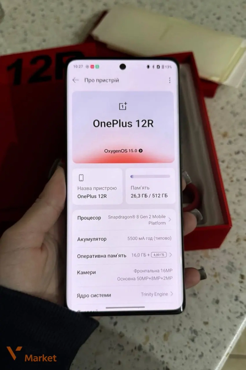 Смартфон OnePlus 12R 16/512GB Iron Gray — фото 5