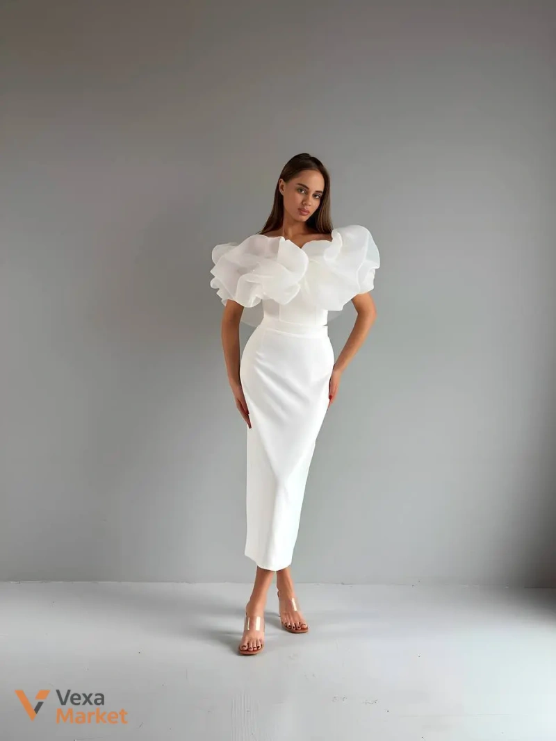 Спідниця з костюмної тканини — фото 2