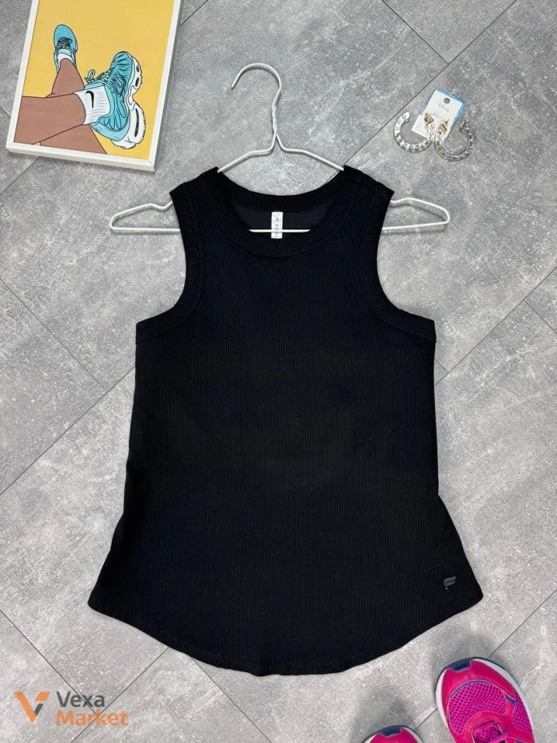 Спортивна майка в рубчик Fabіetіcs чорна EUR 2XL — фото 3