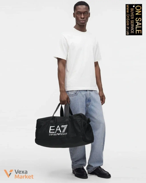 Спортивна сумка EA7 Emporio Armani TRAIN GYM BAG чорна