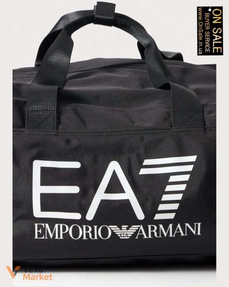 Спортивна сумка EA7 Emporio Armani TRAIN GYM BAG чорна — фото 5