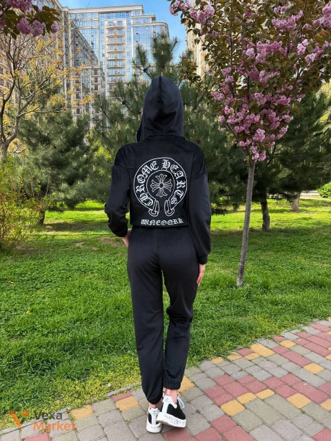 Спортивний костюм Chrome Hearts чорний розмір S
