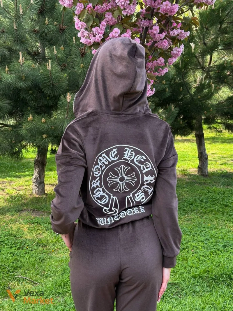 Спортивний костюм Chrome Hearts чорний розмір S — фото 4