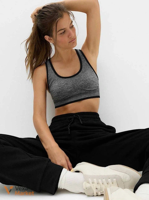Спортивний топ M & S сірий меланж EUR XL / 50