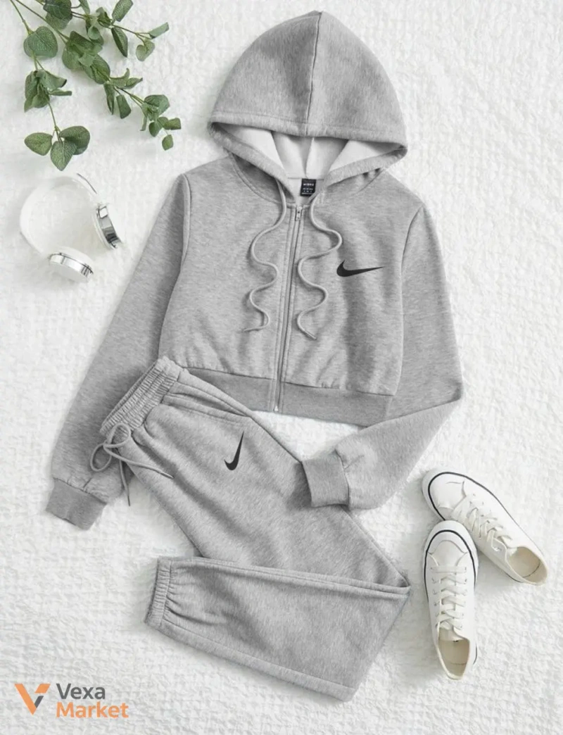 Спортивный костюм (худи + джоггеры) Nike 1356/1 bl меланж — фото 2