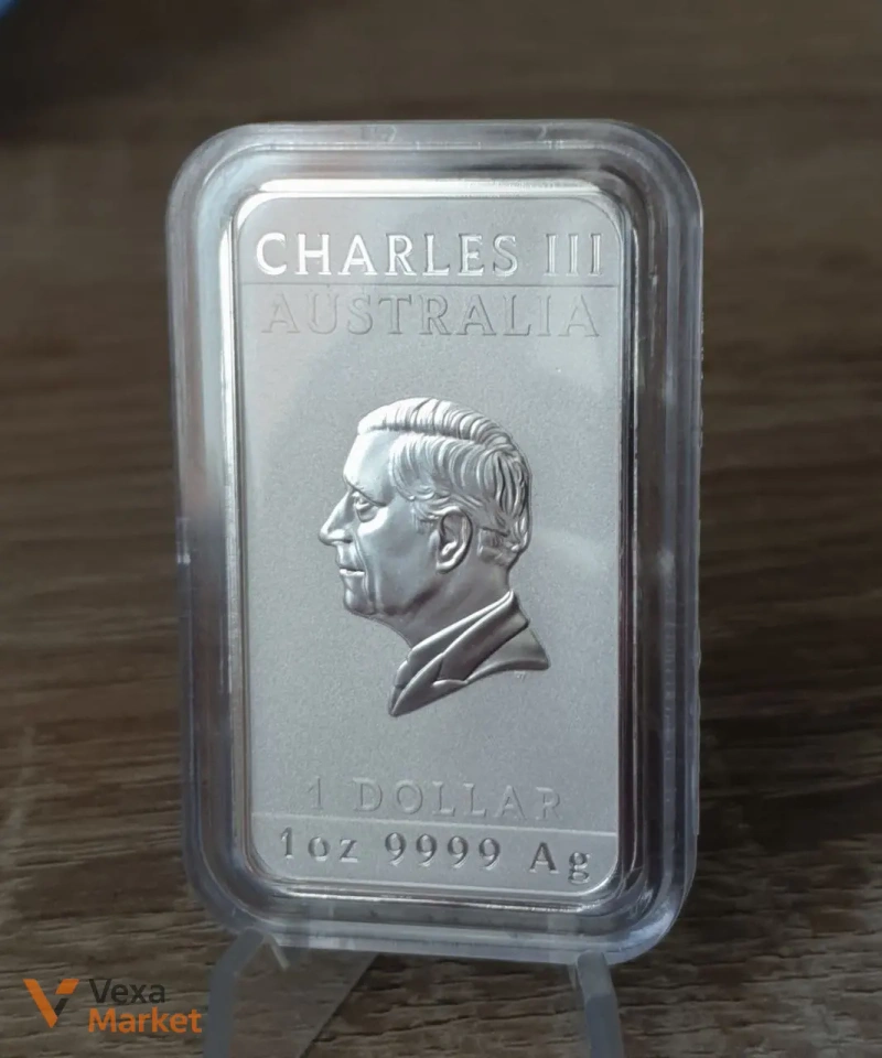Срібна монета "Дракон" Charles III Australia 1 oz 9999 Ag 2026 — фото 2