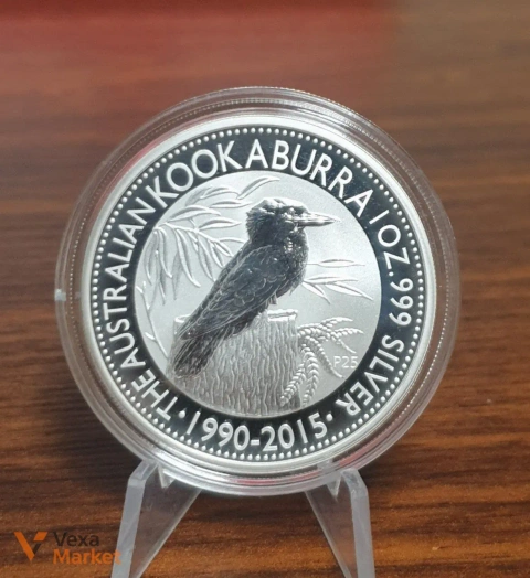 Срібна монета "Kookaburra" 1 oz 999 проби 2015