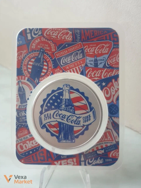 Срібний раунд Coca-Cola 1 oz 999 проба