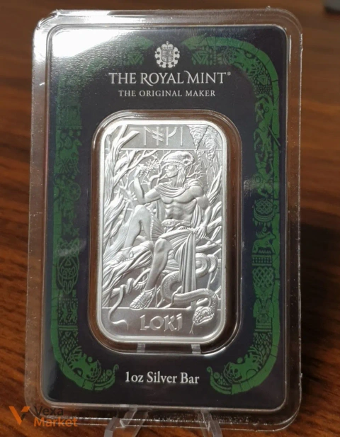 Срібний злиток "Локі" від Royal Mint, 1 унція