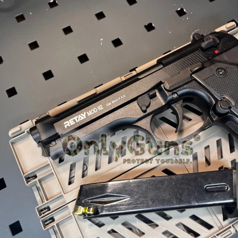 Стартовий пістолет Retay Beretta 92, під холостий патрон — фото 6