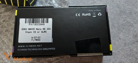 Стек Goku GN405 Nano HD V3 35a (20*20) + 2 антенны Rush Cherry 5.8 mmcx 85 мм