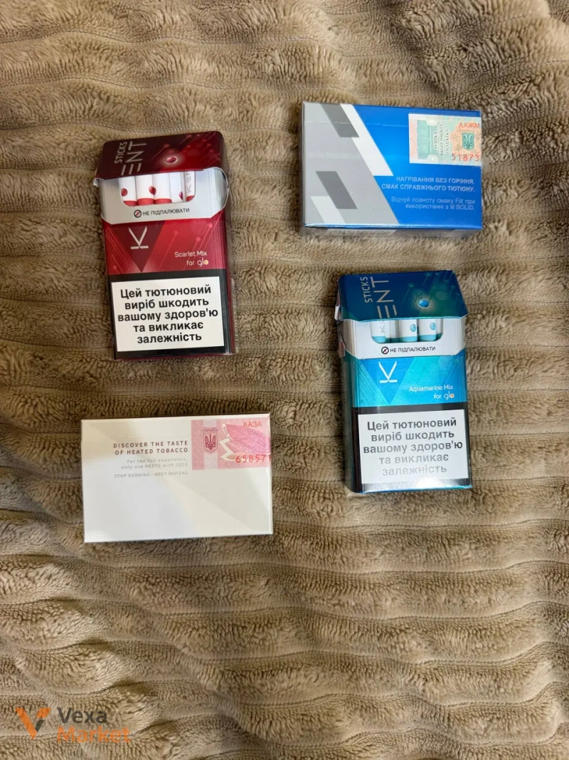 Стики Kent Scarlet Mix, Kent Aquamarine Mix, HEETS Bronze Selection, Fiit Regular Sky — фото 2