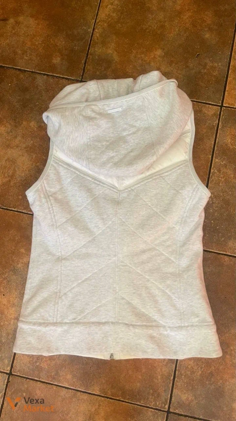 Стильний гібридний жилет BLANC NOIR світло-сірий меланж/білий розмір S