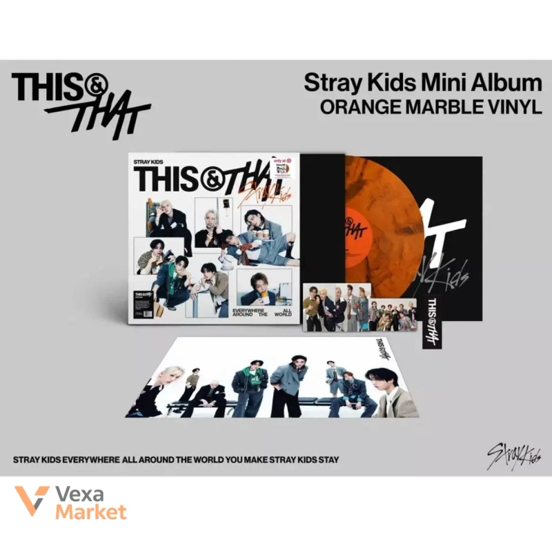 Stray Kids - This&That (Target Exclusive Vinyl) orange marble vinyl — фото 2