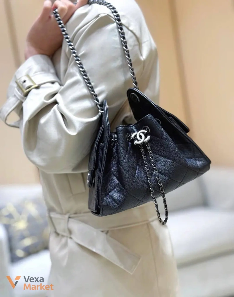 Сумка Chanel 26 см срібло — фото 2