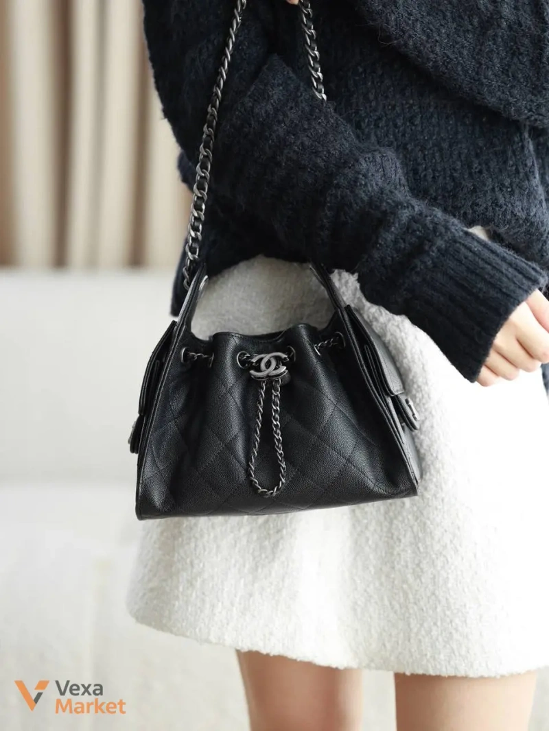 Сумка Chanel 26 см срібло — фото 5