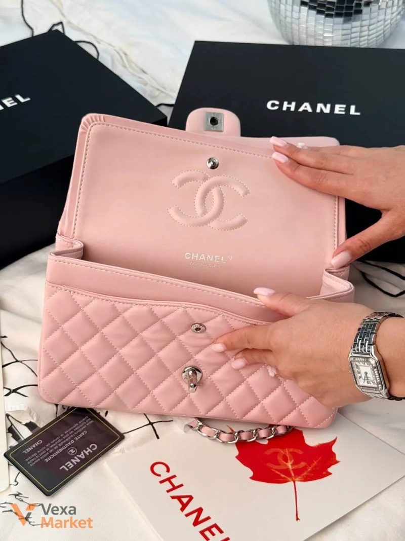 Сумка Chanel Classic Flap 25 рожева — фото 3