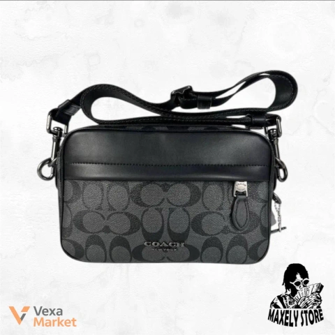 Сумка Coach Messenger з натуральної шкіри