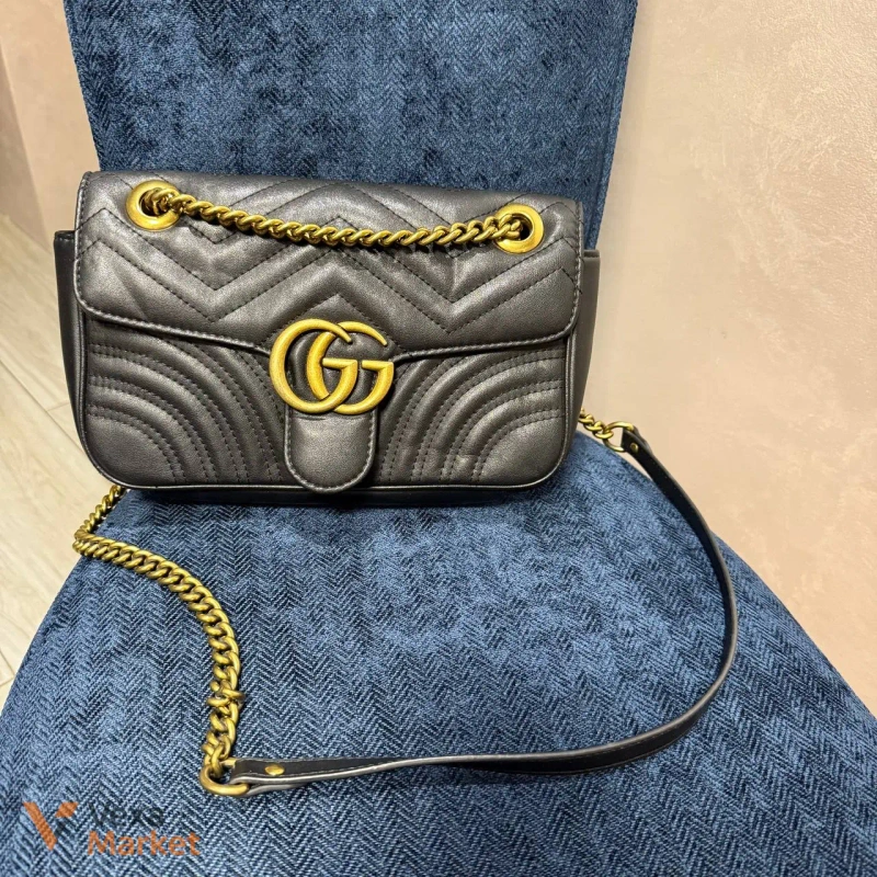 Сумка Gucci жіноча чорна — фото 3