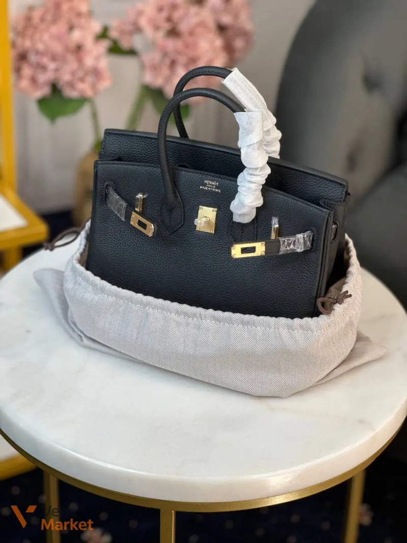 Сумка Hermes Birkin 25 см шкіра Togo золото — фото 2