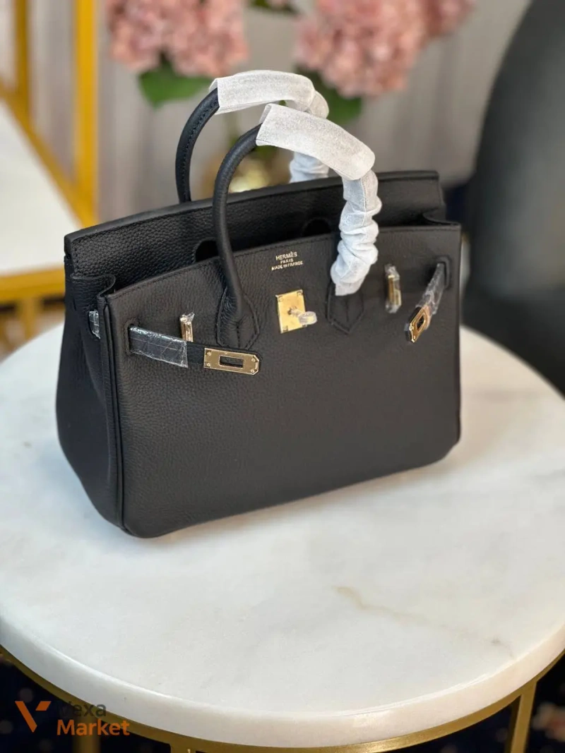 Сумка Hermes Birkin 25 см шкіра Togo золото — фото 3