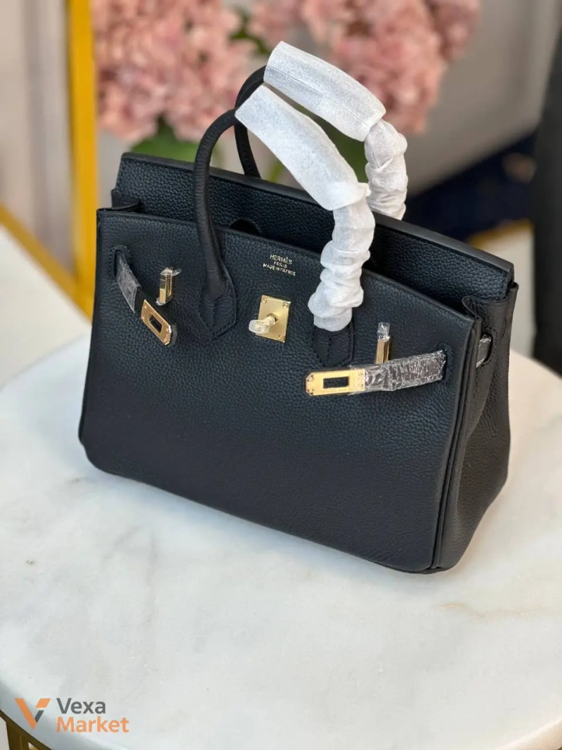 Сумка Hermes Birkin 25 см шкіра Togo золото — фото 5