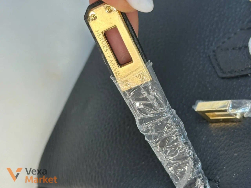 Сумка Hermes Birkin 25 см шкіра Togo золото — фото 6
