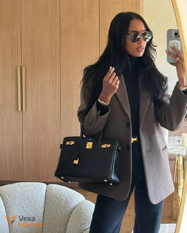 Сумка Hermes Birkin 25 см шкіра Togo золото — фото 7