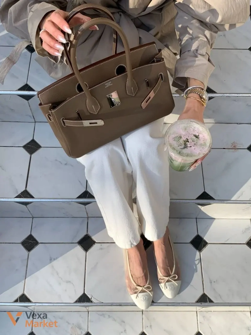 Сумка Hermes Birkin 30 cm цвет Trench — фото 3