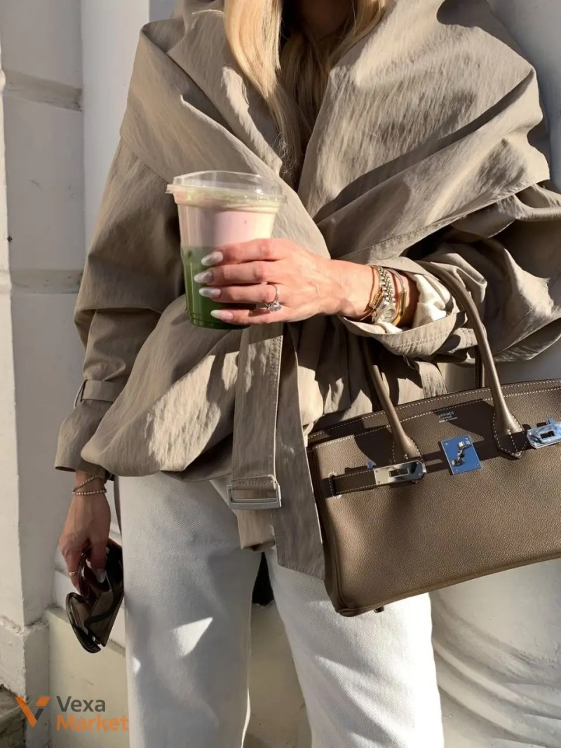 Сумка Hermes Birkin 30 cm цвет Trench — фото 6